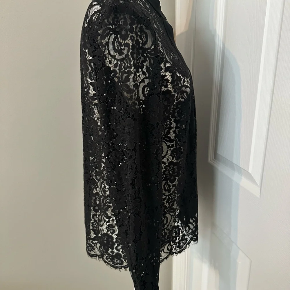 J.Crew Black Lace Blouse